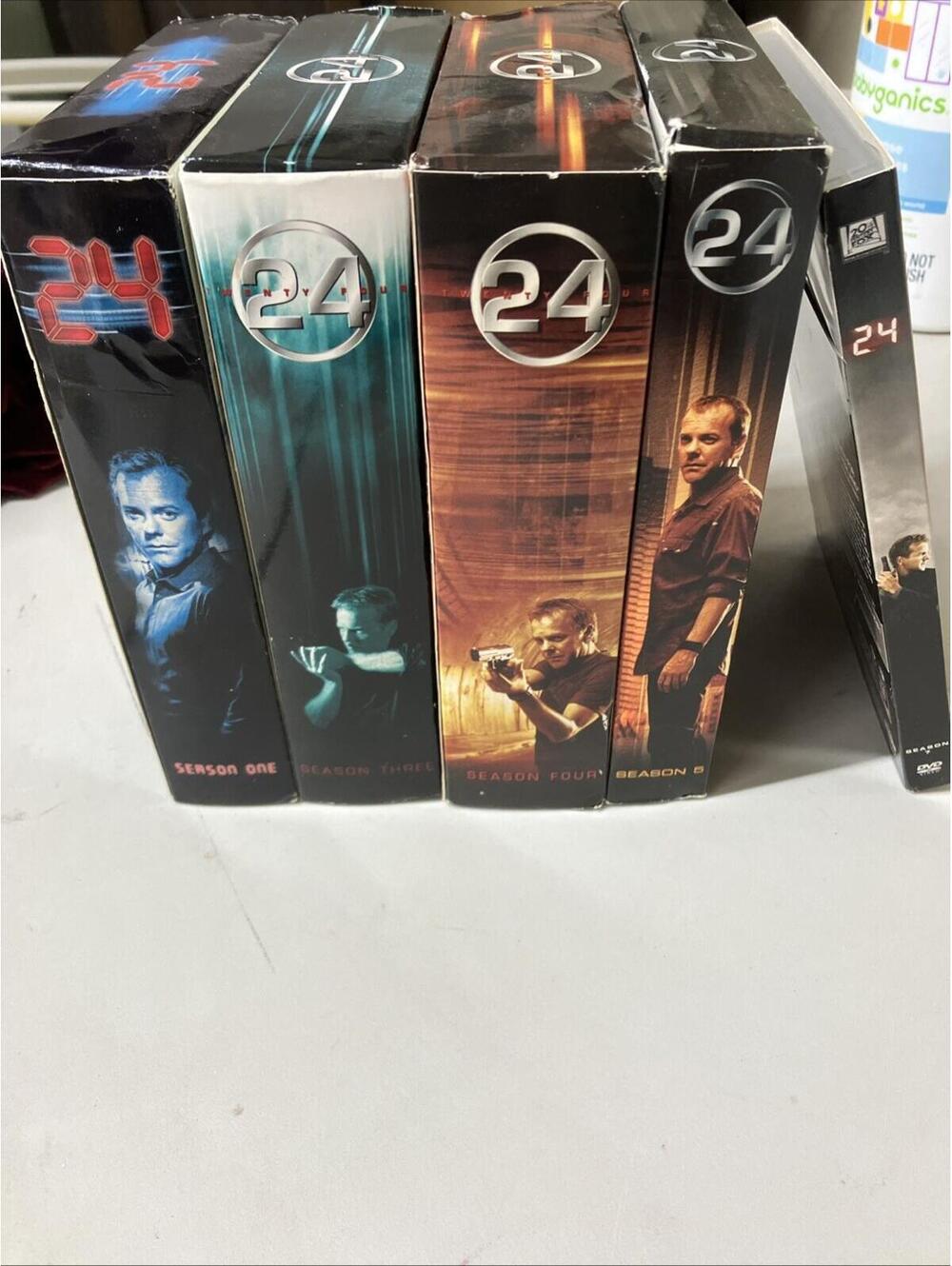 24 - Seasons 1, 3,4,5, & 7 Series Boxed DVD Sets - COMPLETE AND TESTED